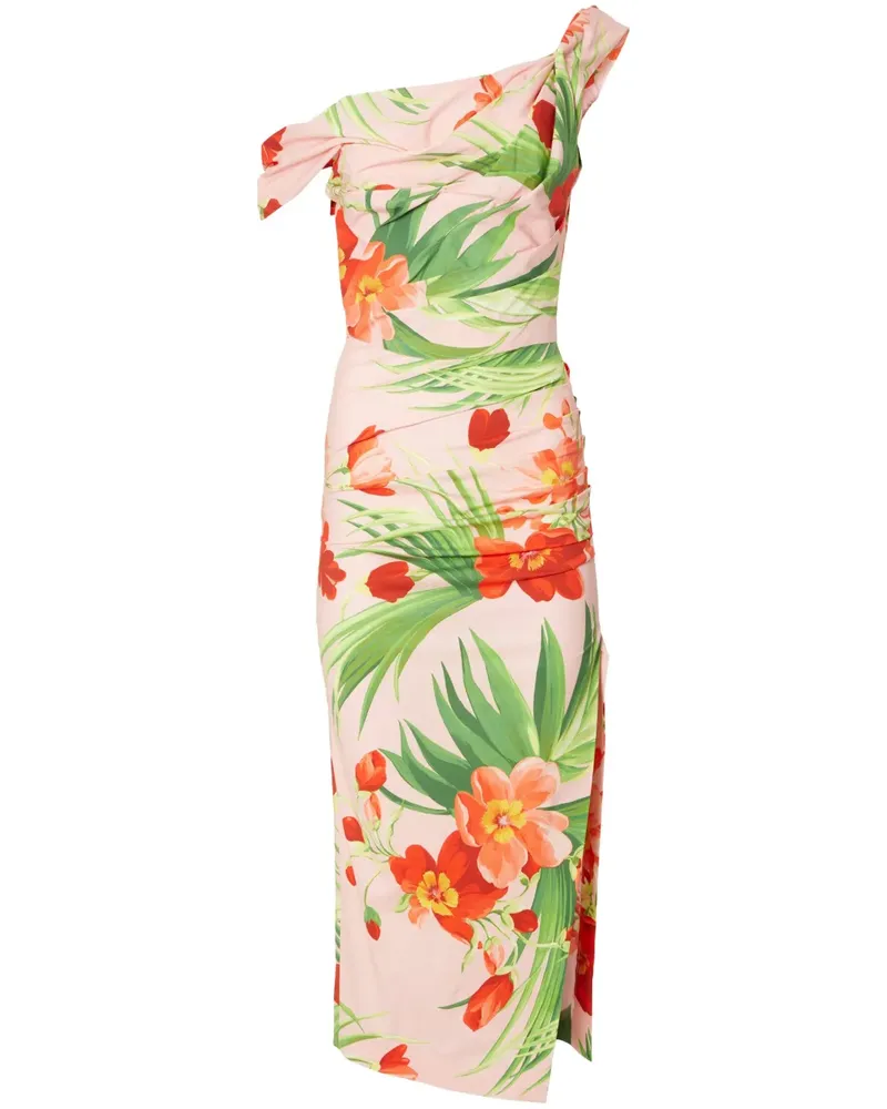 Carolina Herrera New York Kleid mit Blumen-Print - Rosa Rosa