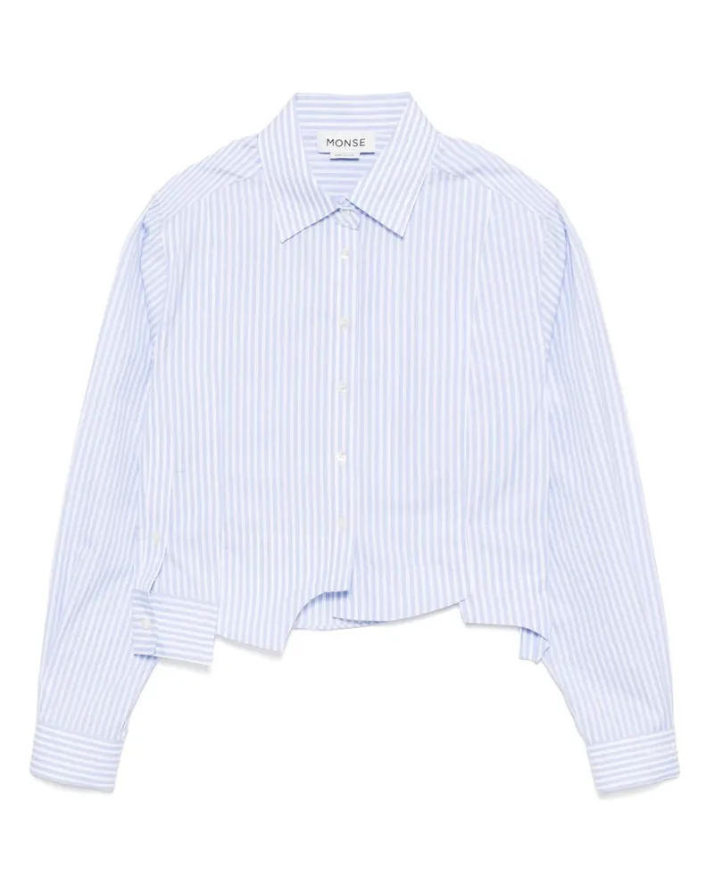 Monse Cropped-Hemd mit Einsätzen - Blau Blau