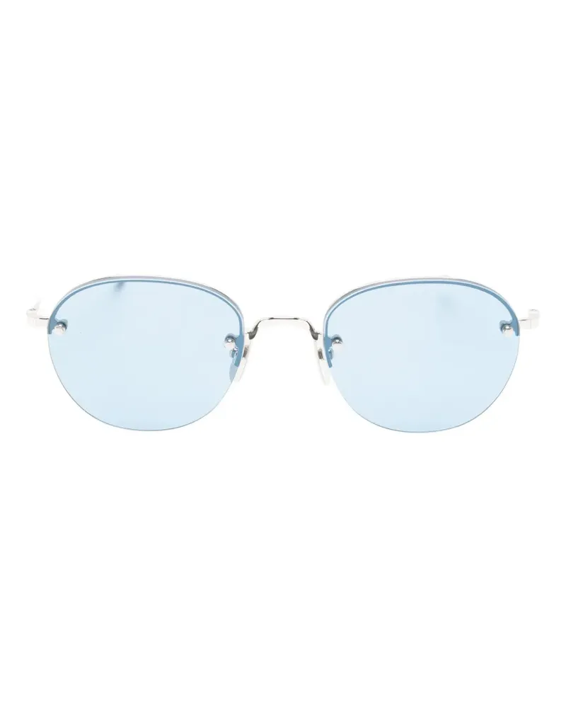 Thom Browne rimless round-frame sunglasses - Silber Silber