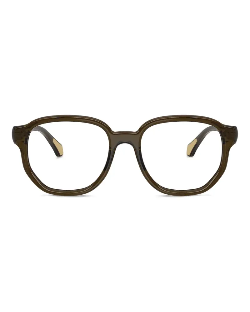 Moncler Brille mit dunkelgrünem Gestell Grün