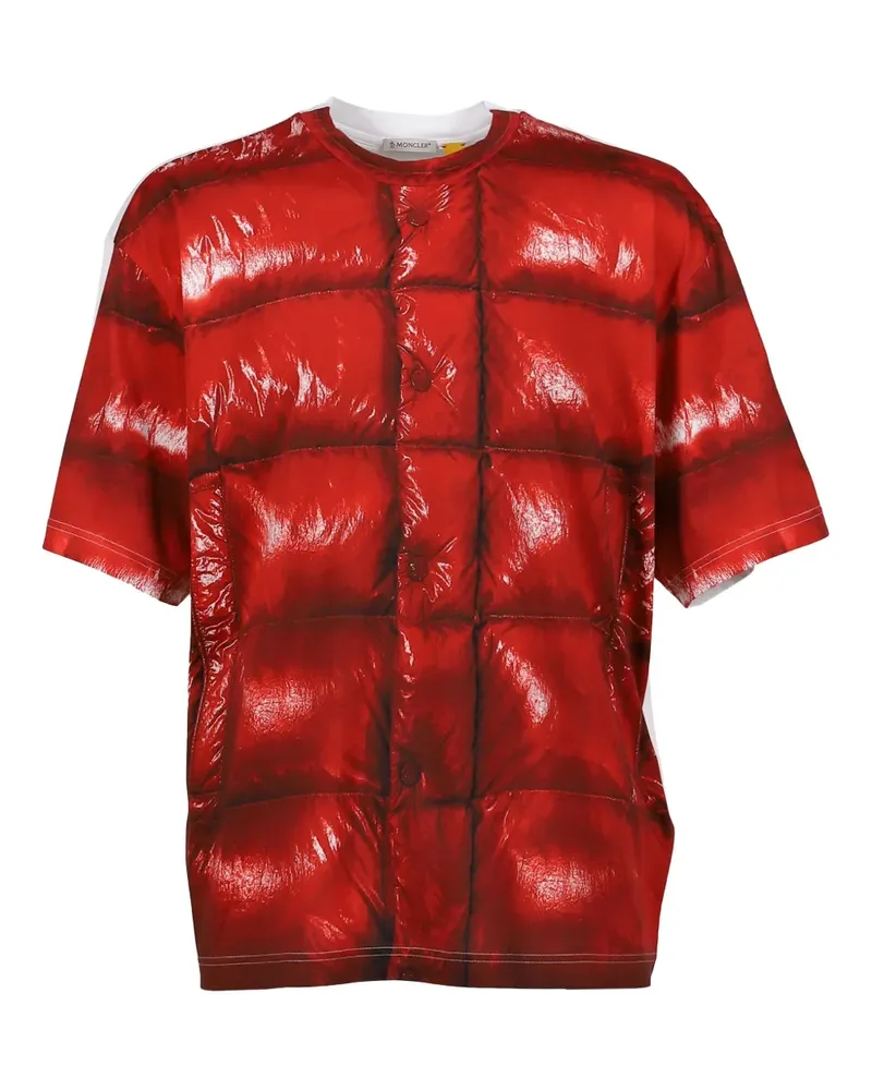 Moncler x A$AP Rocky T-Shirt mit Print - Rot Rot