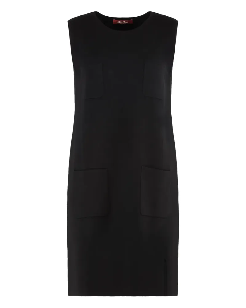 Max Mara Minikleid mit aufgesetzten Taschen - Schwarz Schwarz