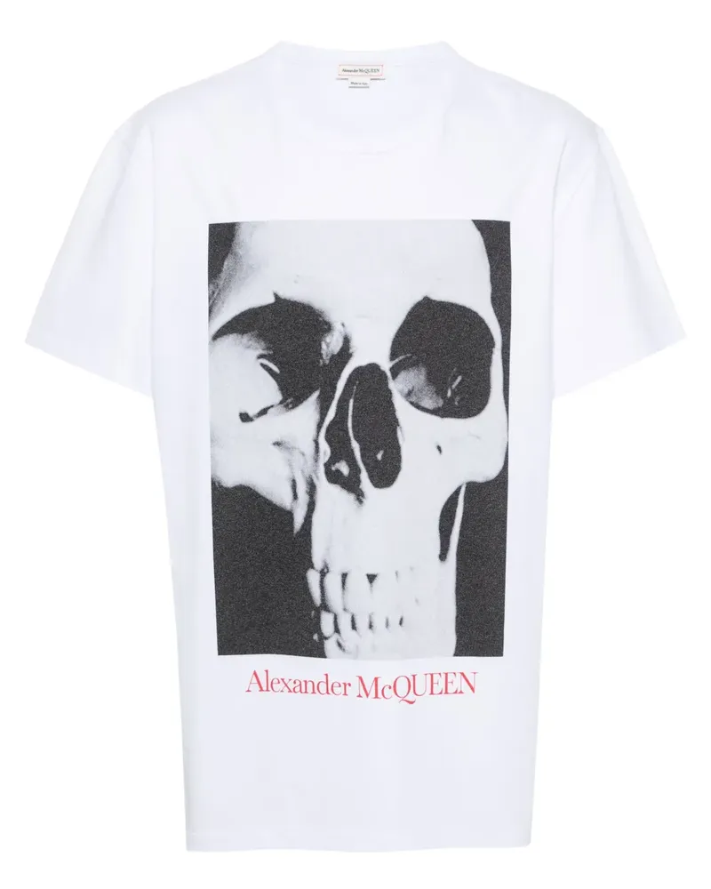 Alexander McQueen T-Shirt mit Totenkopf-Print - Weiß Weiß