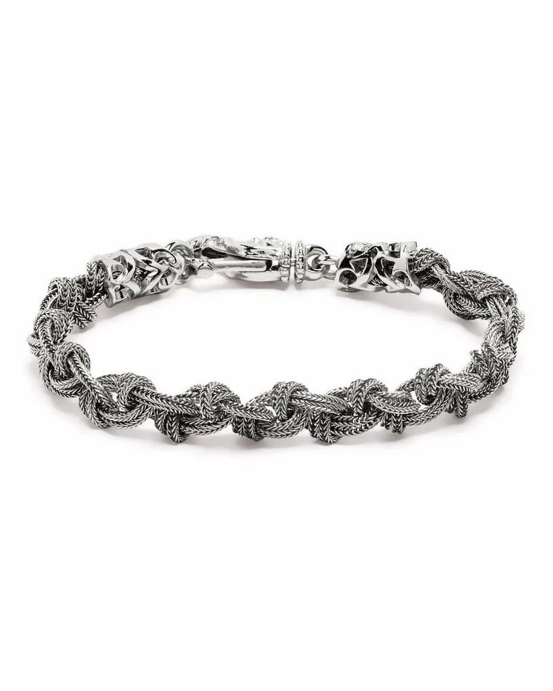 Emanuele Bicocchi Geflochtenes Armband - Silber Silber