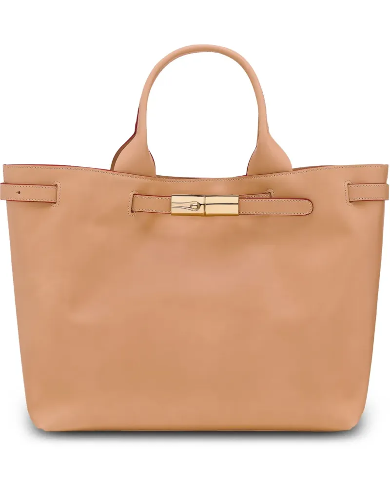 Longchamp Le Roseau L Tote Bag - Braun Braun