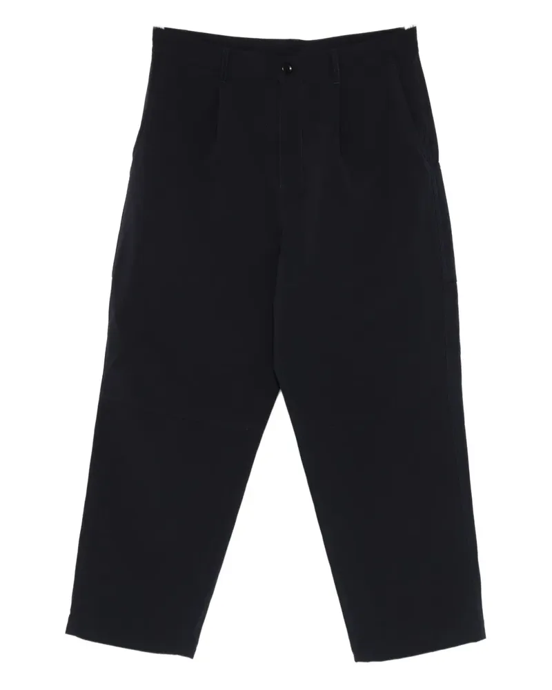 Snow Peak pleated panelled pants - Schwarz Schwarz