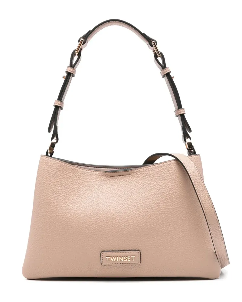 Twin-Set Umhängetasche mit Logo - Rosa Rosa