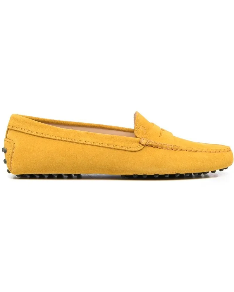 TOD'S Penny-Loafer aus Wildleder - Gelb Gelb