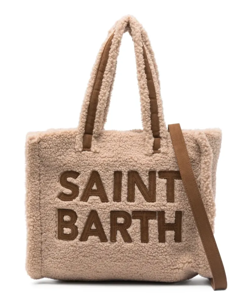 MC2 Saint Barth Shopper mit Logo - Nude Nude
