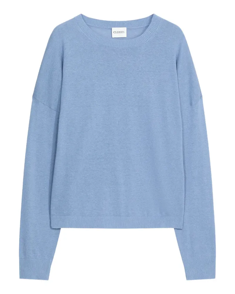 Closed crew-neck sweatshirt - Blau Blau