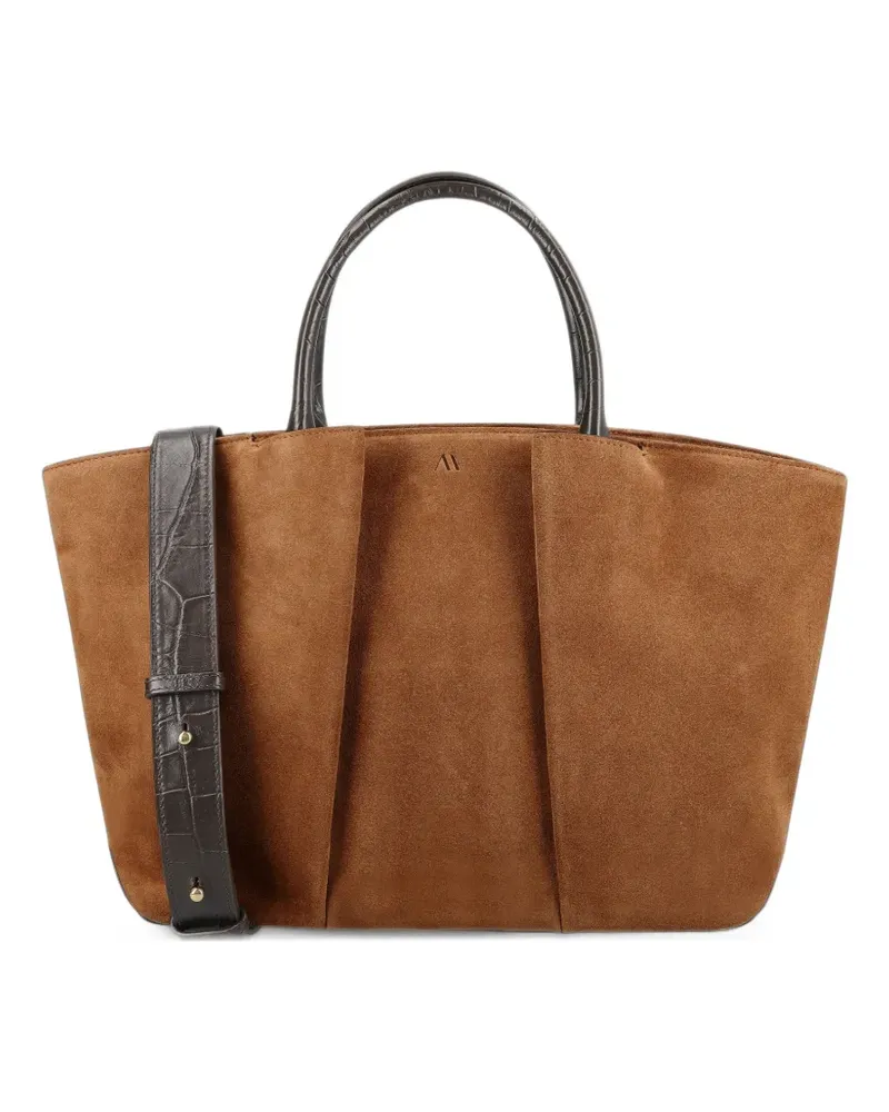KAAI Mini Horizon Tote Bag aus Wildleder - Braun Braun