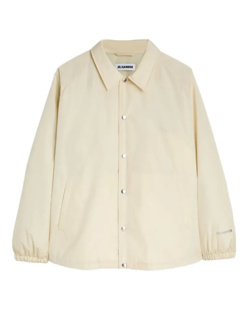 Jil Sander Wattierte Jacke aus recyceltem Polyester-Taft mit -Logo am Ärmel - Nude Nude