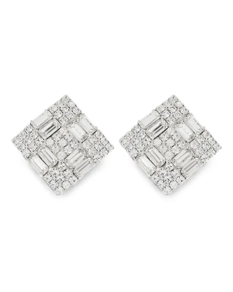 Magda Butrym crystal clip-on earrings - Silber Silber