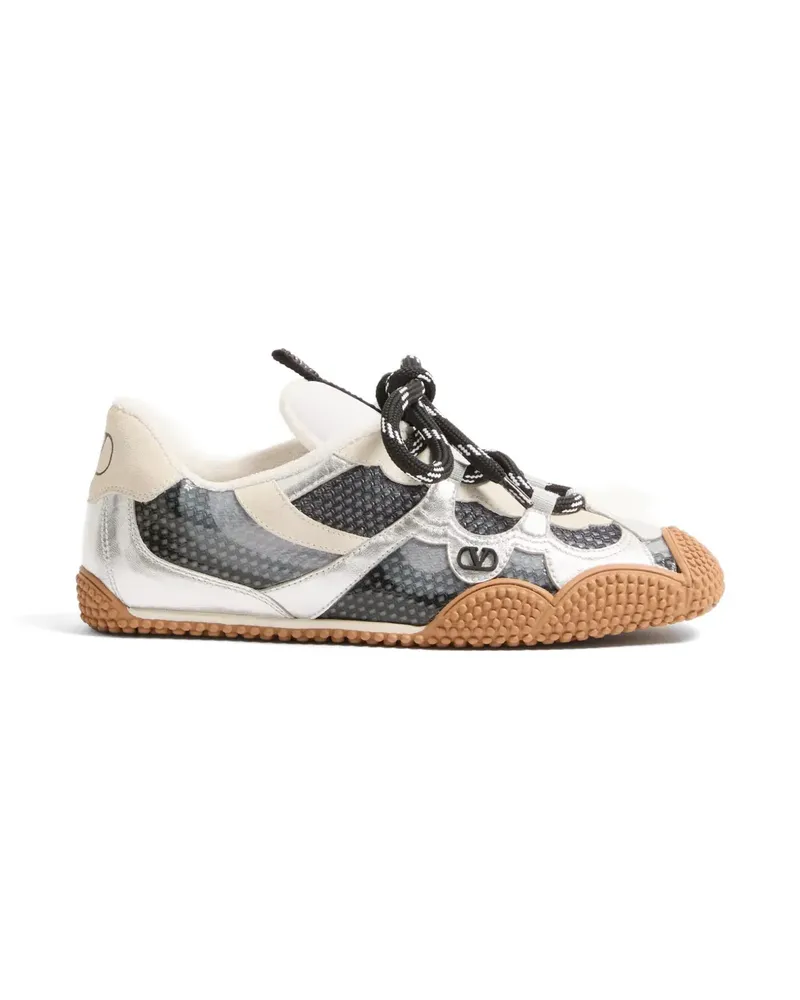 Valentino Garavani Amphibia Sneakers mit Logo - Silber Silber