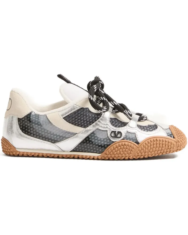 Valentino Garavani Amphibia Sneakers mit VLogo - Silber Silber