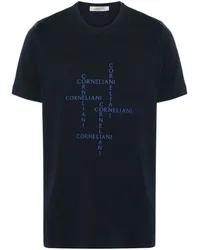 Corneliani T-Shirt mit rundem Ausschnitt Blau