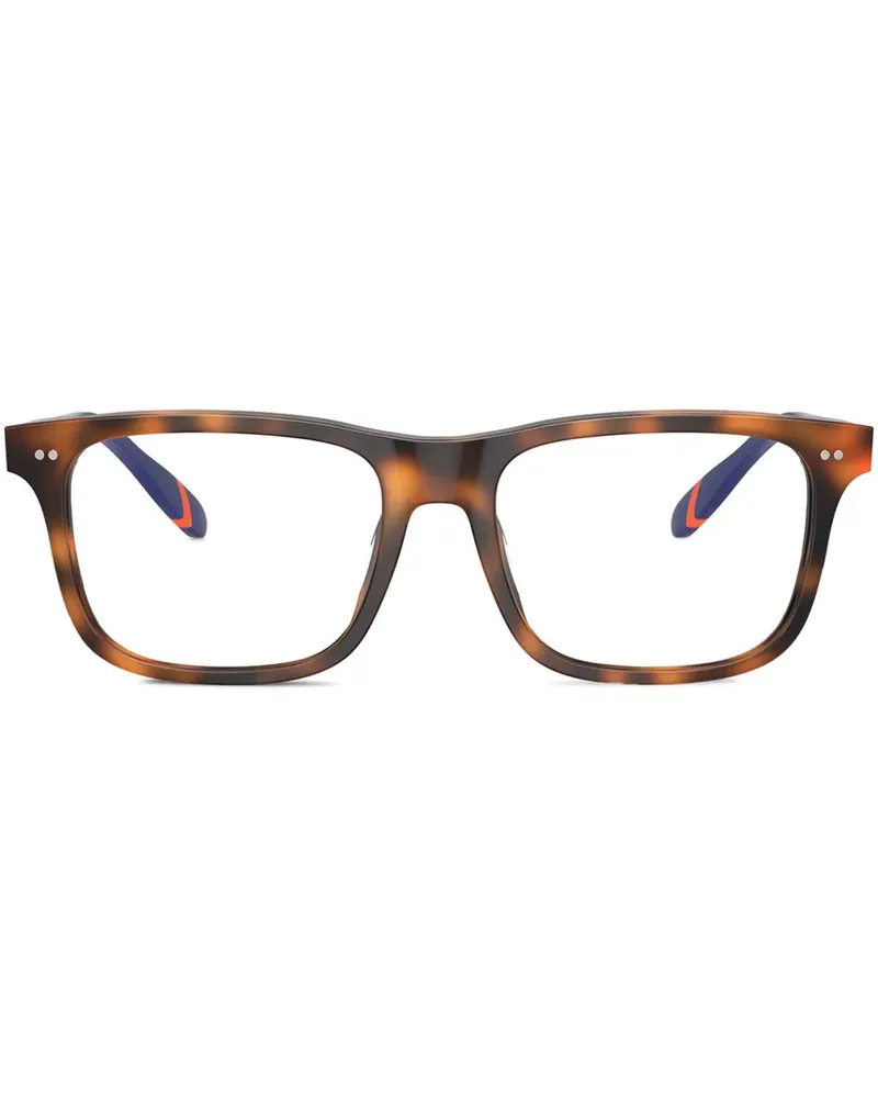 Ralph Lauren Brille mit eckigem Gestell - Braun Braun