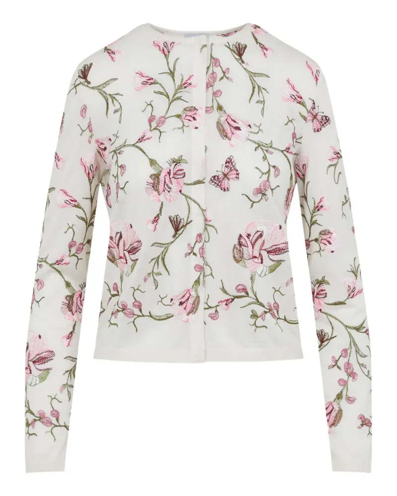 Giambattista Valli Cardigan aus Kaschmir und Seide - Weiß Weiß