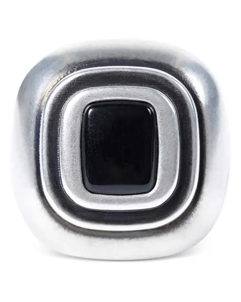 Ann Demeulemeester Eckiger Merr Ring - Silber Silber