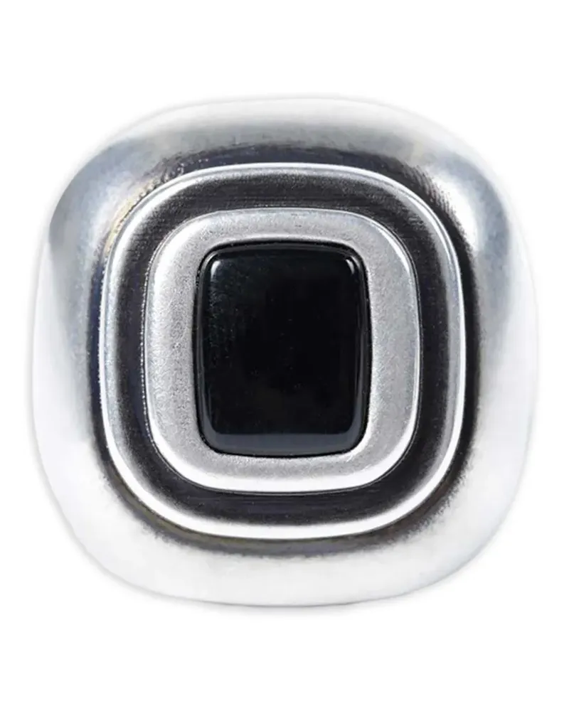 Ann Demeulemeester Merr square ring - Silber Silber