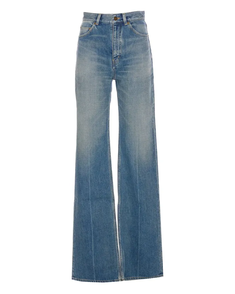 Saint Laurent Jeans mit geradem Bein - Blau Blau