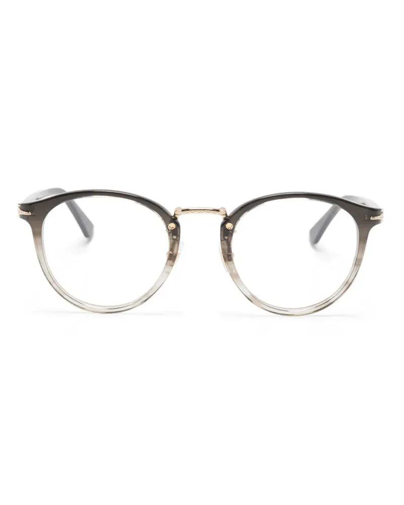 Montblanc Brille mit rundem Gestell - Schwarz Schwarz