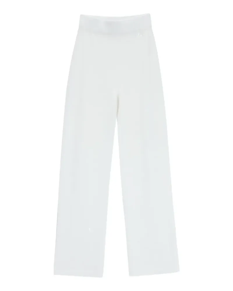 Genny Hose mit Logo-Stickerei - Weiß Weiß