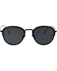 Giorgio Armani Sonnenbrille mit rundem Gestell Schwarz