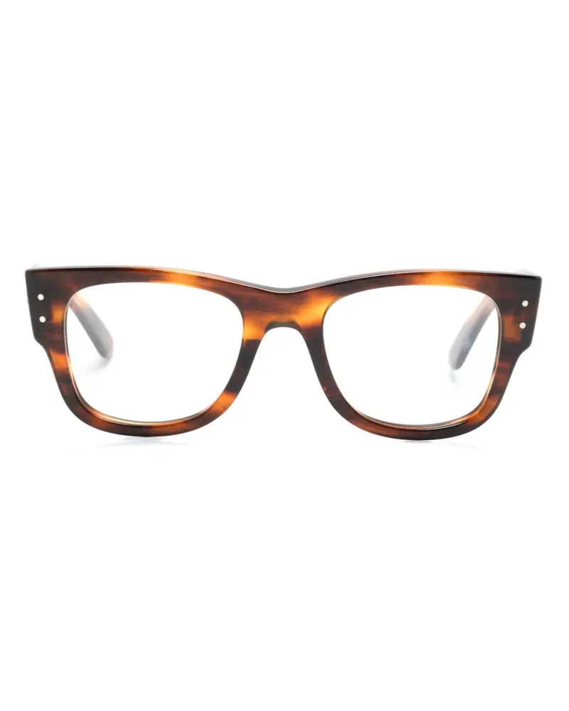 Ray Ban Eckige Brille in Schildpattoptik - Braun Braun