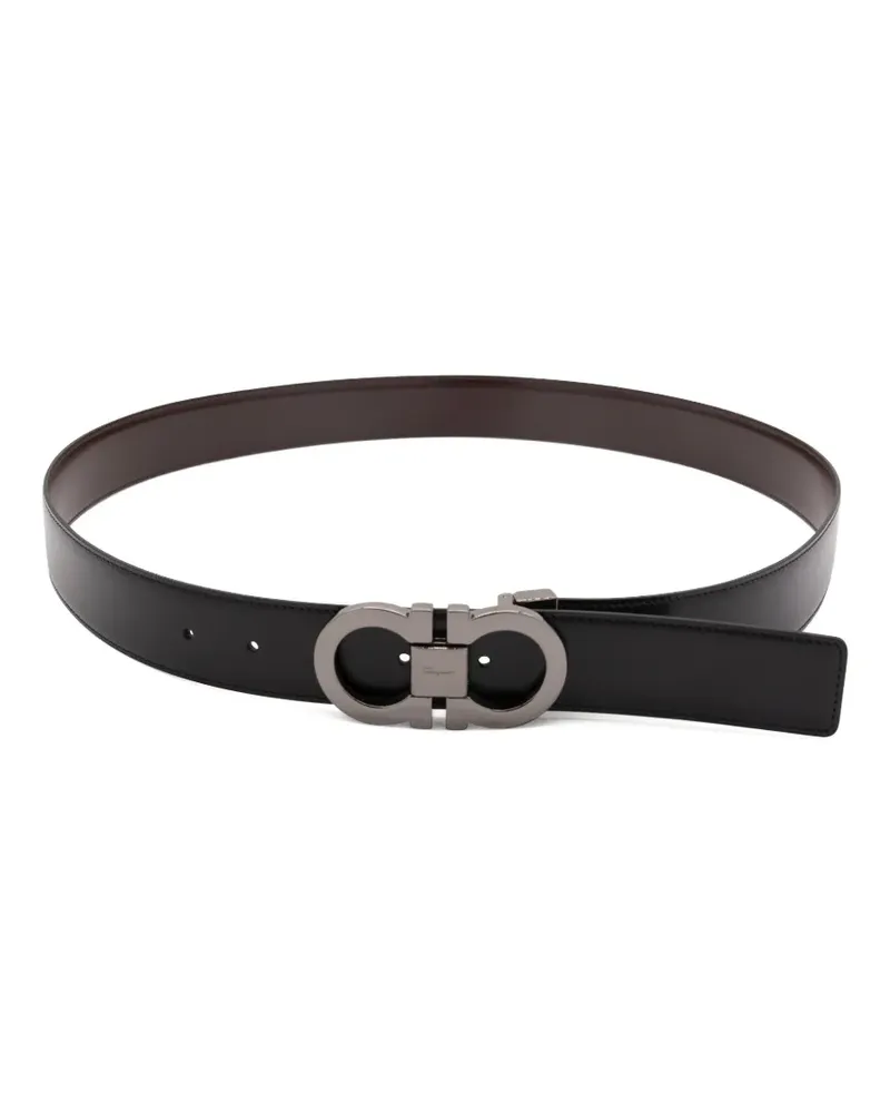 Ferragamo logo buckle belt - Schwarz Schwarz