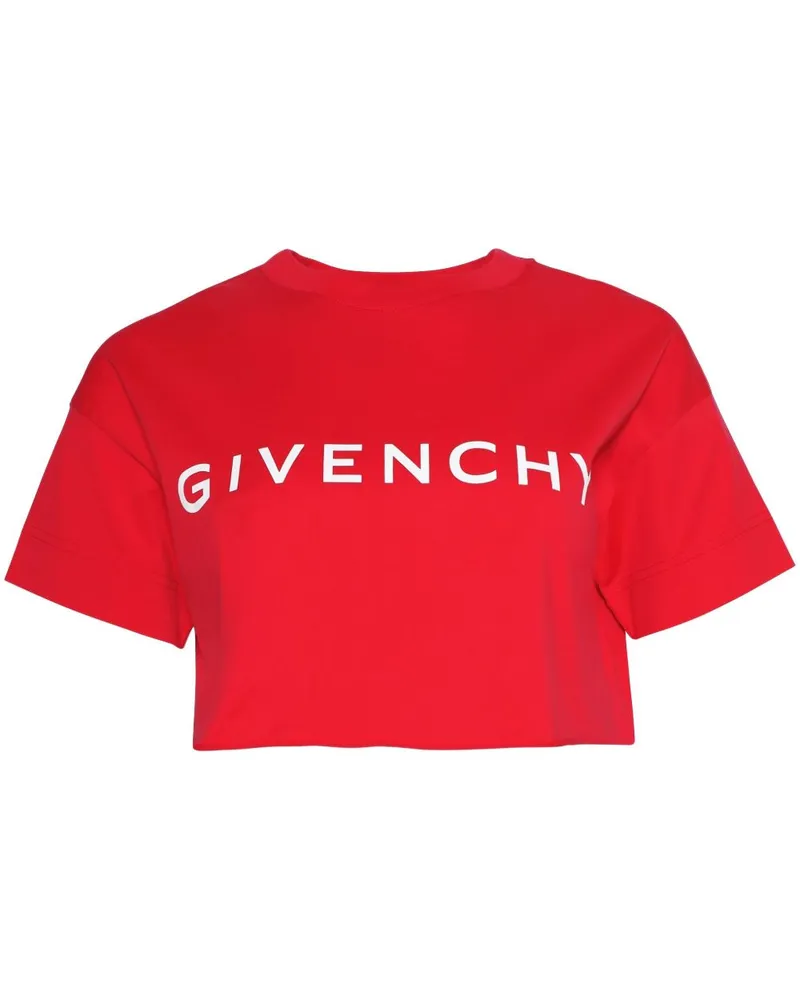 Givenchy Cropped-T-Shirt - Rot Rot