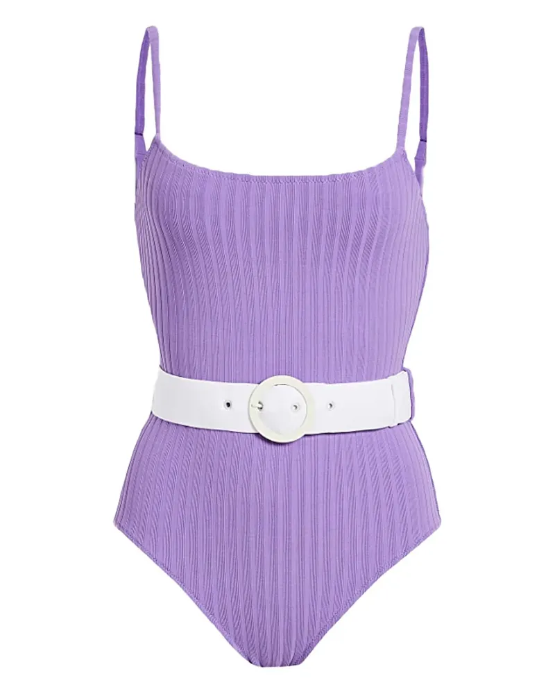 Solid and Striped The Nina Badeanzug mit Gürtel - Violett Violett