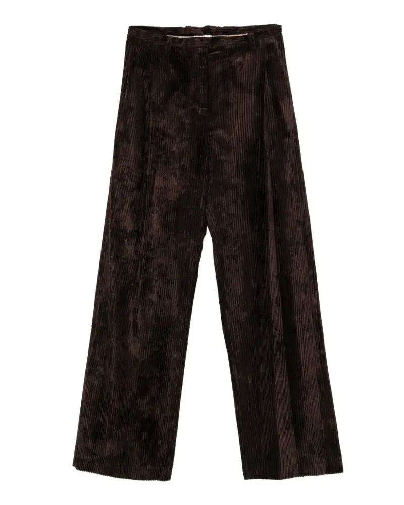 ALYSI corduroy palazzo pants - Braun Braun