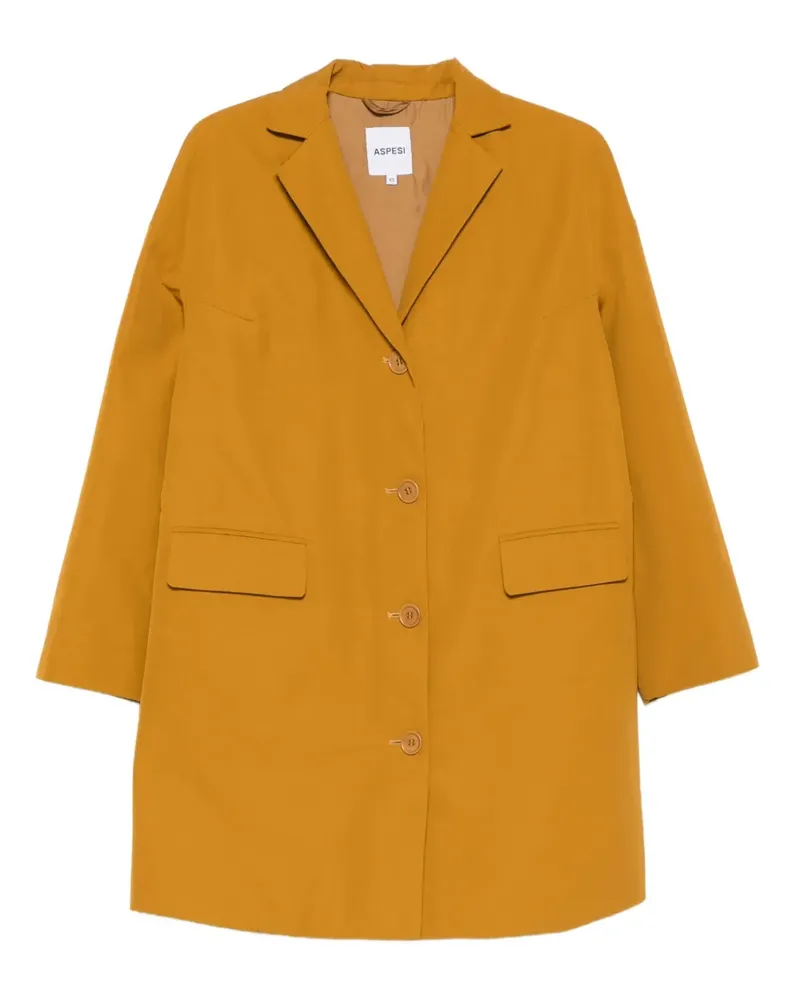 ASPESI flap-pocket buttoned coat - Gelb Gelb