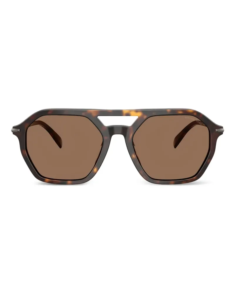Michael Kors Sonnenbrille mit geometrischem Gestell - Braun Braun