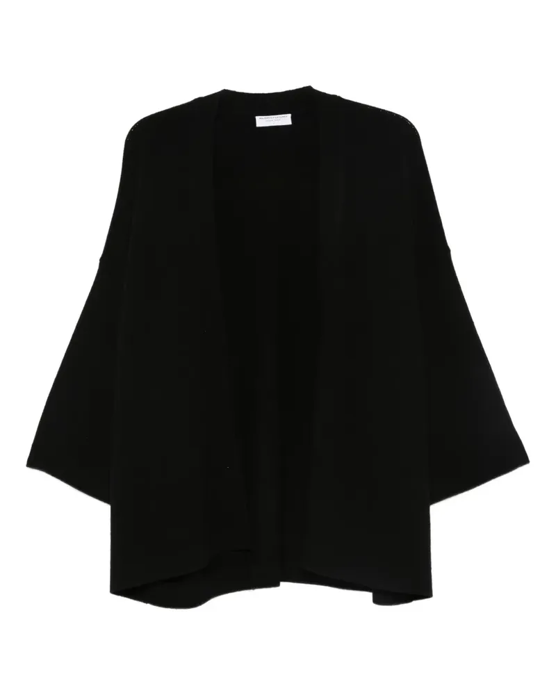 Majestic Gerippter Cardigan - Schwarz Schwarz