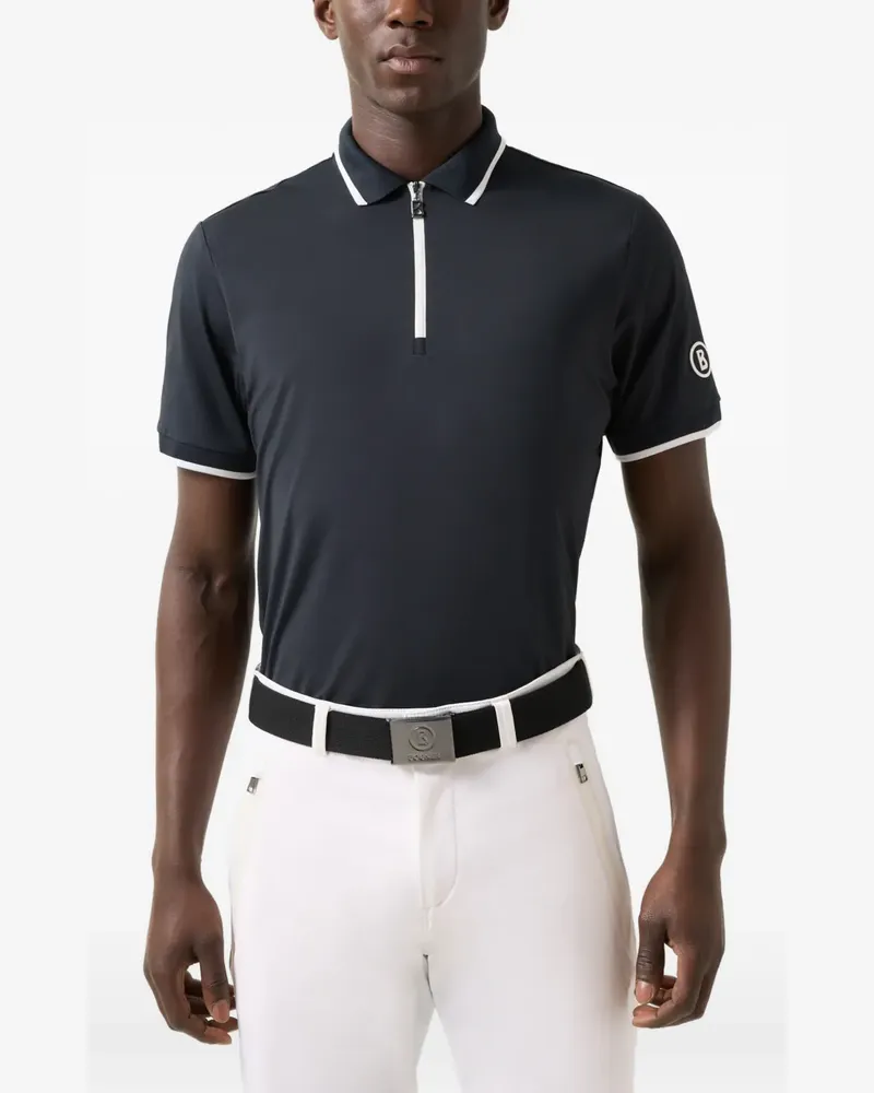 Bogner Cody Poloshirt mit kurzem Reißverschluss - Schwarz Schwarz