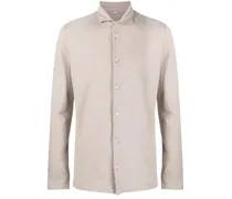 slim-cut button-down shirt