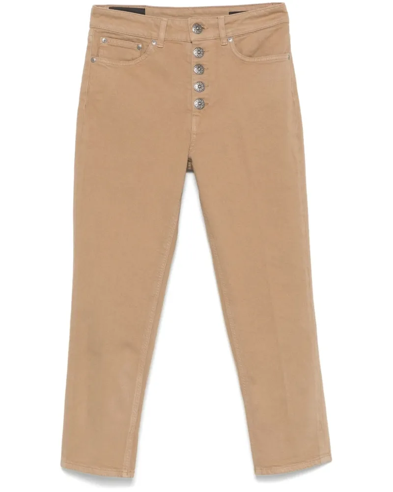 Dondup Gerippte Cropped-Jeans - Braun Braun