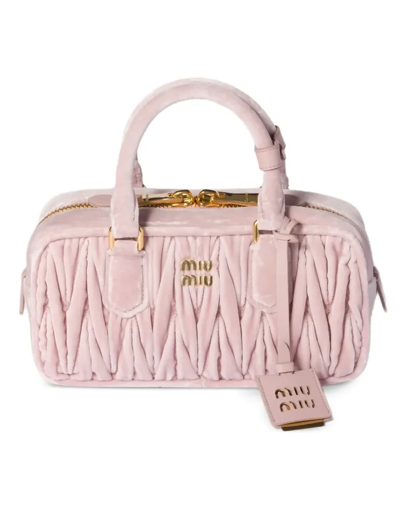Miu Miu Arcadie Matelassé Tote Bag - Rosa Rosa