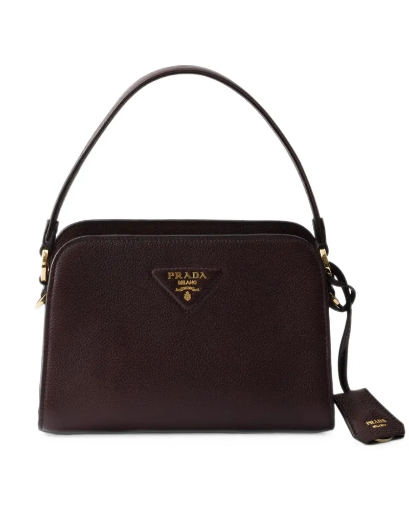 Prada Mini Handtasche aus Leder - Braun Braun