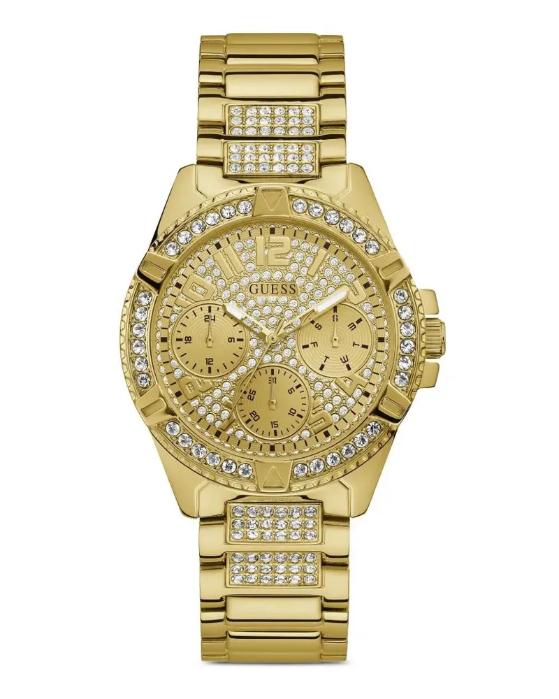 Guess crystal-embellished 40mm watch - Gold Gold