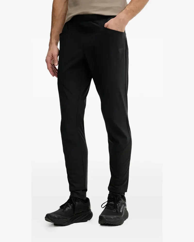 Dynafit Traverse Hybrid Dynastretch logo-patch track pants - Schwarz Schwarz