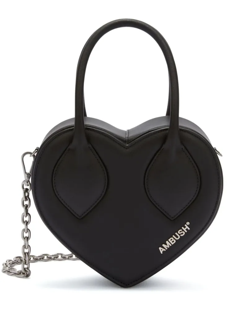 AMBUSH Schultertasche in Herzform - Schwarz Schwarz