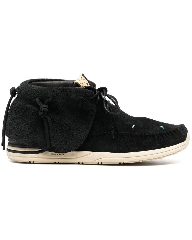 Visvim Lhamo Folk Sneakers aus Wildleder - Schwarz Schwarz