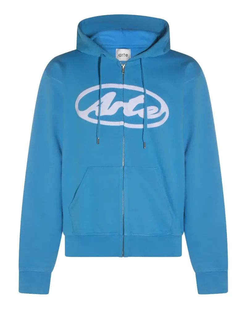 Arte Antwerp Circle Logo zip-up hoodie - Blau Blau