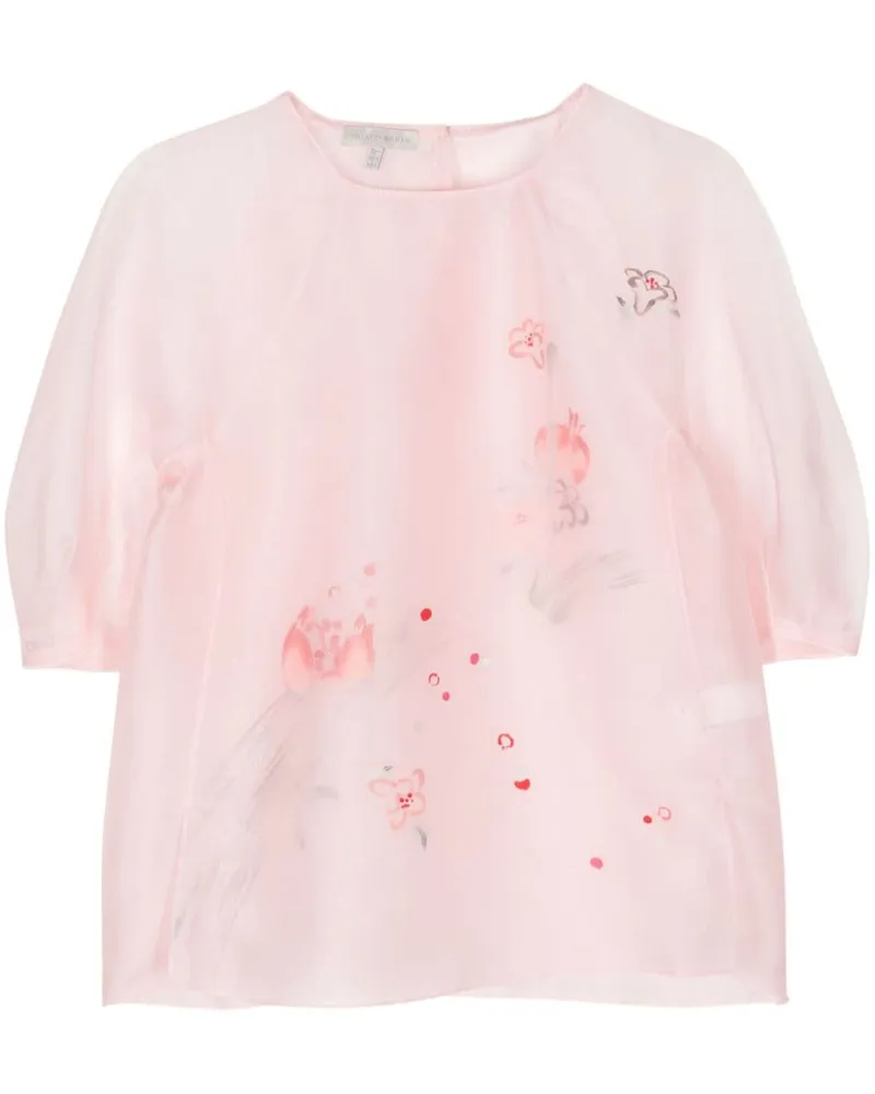 SHIATZY CHEN Bluse mit Blumen-Print - Rosa Rosa
