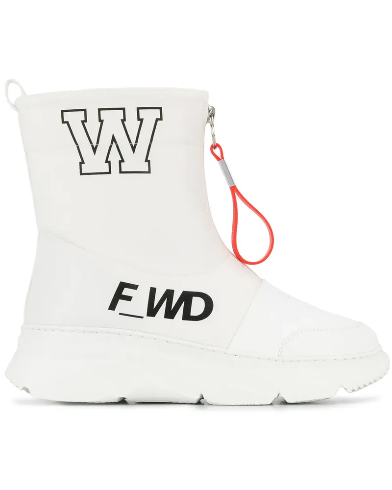 F_wd Stiefeletten mit Reißverschluss - Weiß Weiß