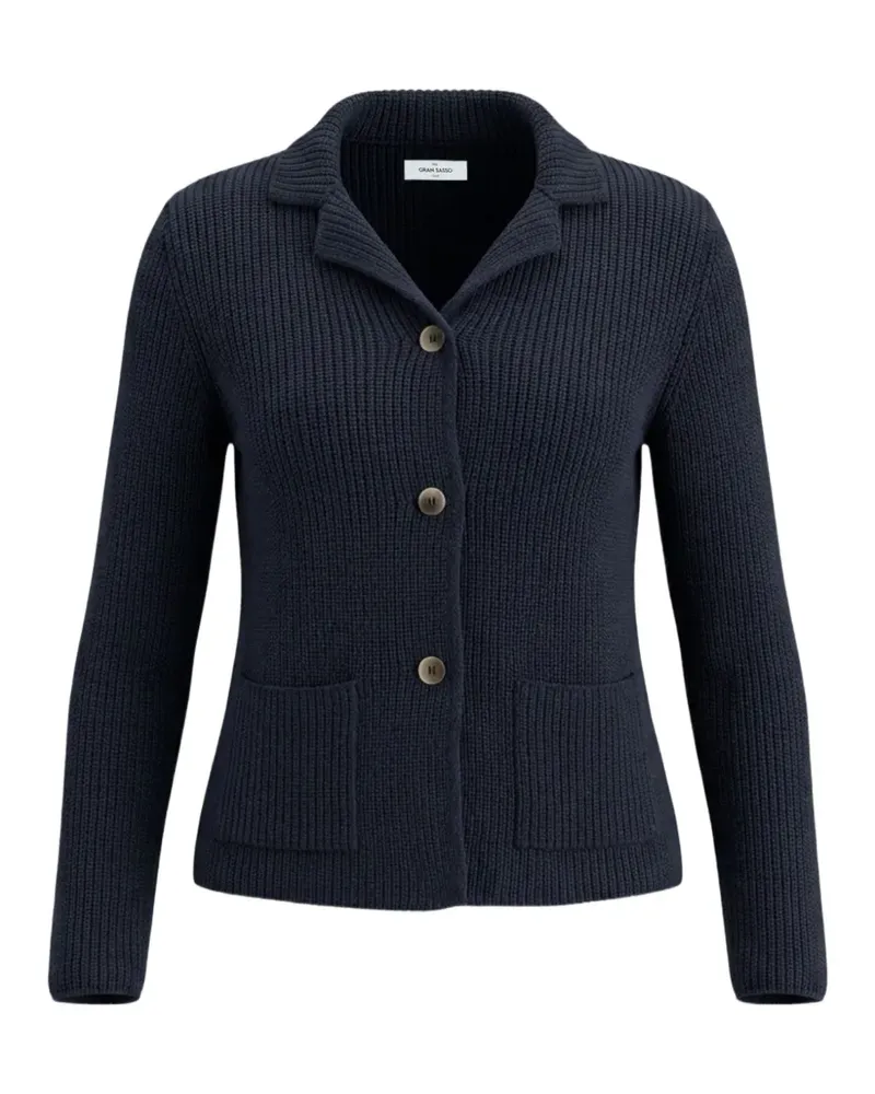 Gran Sasso Cardigan mit Perlen - Blau Blau
