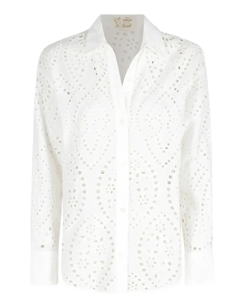 MC2 Saint Barth Cristal broderie anglaise shirt - Weiß Weiß